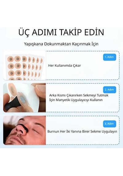 Manyetik Horlama Önleyici 15 Li Set Burun Klipsi Uyku Apnesi Silikon Açıcı Yıkanabilir