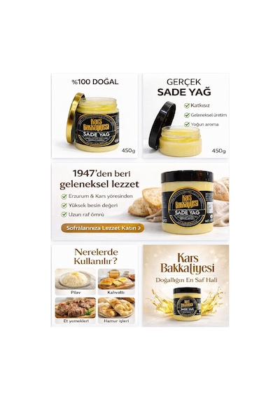 Sadeyağ Saf Yağ 450 Gr