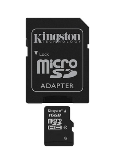 Kingston SDC4/16GB 16 GB SDHC Class 4 Micro SD Hafıza Kartı + Adaptör