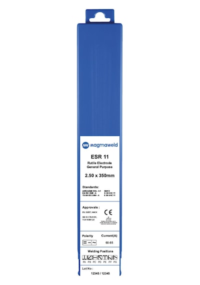 Magmaweld ESR 11 2.50x350 MM 1 Kg (54 Adet) Kaynak Elektrodu