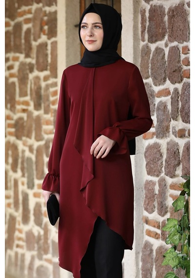 Esilanur Arya Tesettür Tunik Bordo