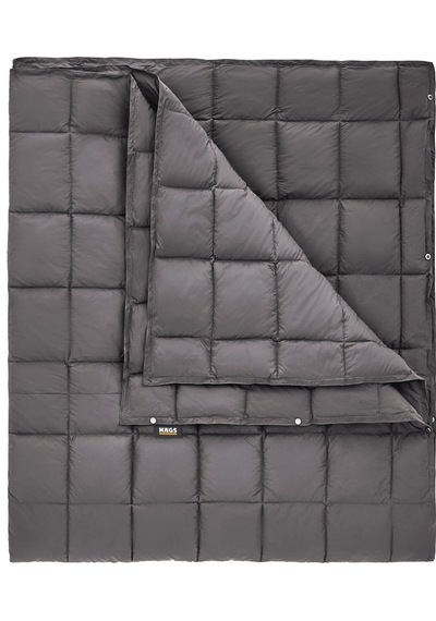 Haegs Kamp Battaniyesi - Dış Mekan Hafif Kompakt Seyahat Yorganı Kamp Yürüyüş Outdoor Şal, Battaniye 200-150 Cm Gri
