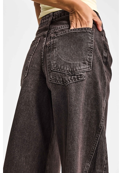 Itsbasic Kadın Koyu Kot Rengi 4s6-156 Süper Palazzo Fit Yan Detaylı Tasarım Denim Jean Itsbasic Kadın Koyu Kot Rengi 4s6-156 Süper Palazzo Fit Yan Detaylı Tasarım Denim Jean