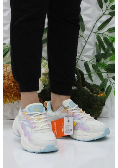 Lumberjack Fanto Kırık Beyaz Rahat Sneaker Kadın Ayakkabı 001