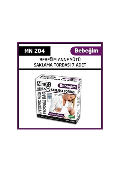 Bebeğim Anne Sütü Saklama Torbasi 7 Adet