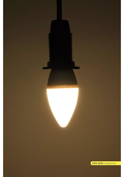 ACK LED Mum Ampul 3000K Gün Işığı 220V 7W E14
