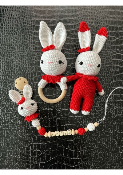 Amigurumi Kız Tavşan Yeni Doğan Set