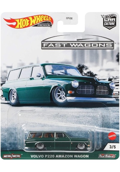 Hot Wheels Premium Fast Wagons Volvo P220 Amazon Wagon