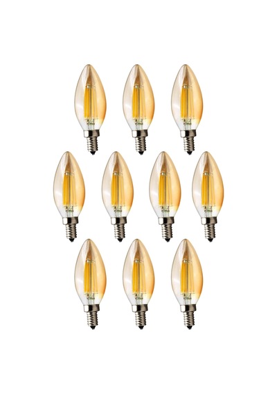 Amber C35 Rustik Led Filament Ampul 4w E14 Gün Işığı Dekoratif