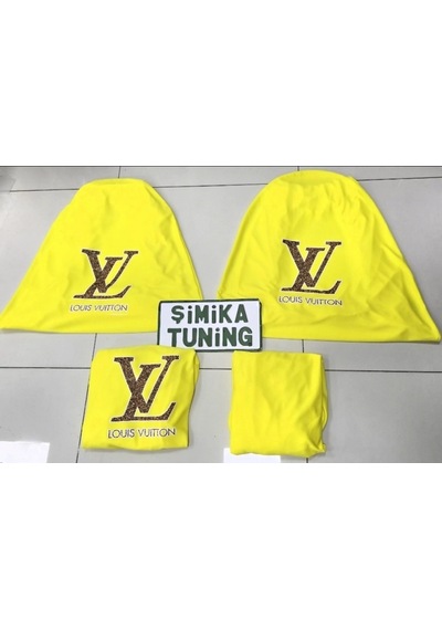 Lv Sarı Otomobil Servis Kılıfı Ön Ve Arka 4parça Takım 1.kalite Likrali Penye Yıkanabilir Her Araca 1 Takım