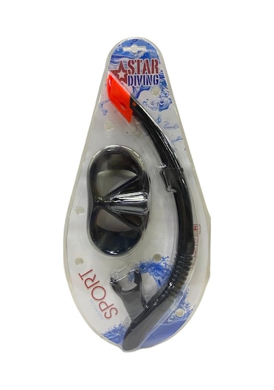 Star Diving Dalış Maskesi Ve Snorkel Yetişkin - 51711-siyah Lisinya Çok Renkli