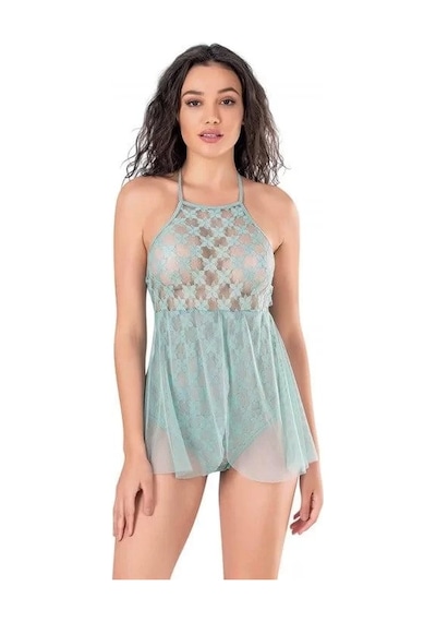 Naam Aqua Bodysuit Gecelik Çok Renkli