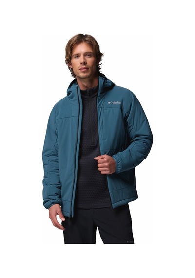 Columbia Silver Leaf Lite Hooded Jacket Erkek Outdoor Softshell Mont Wo0604-429 Mavi