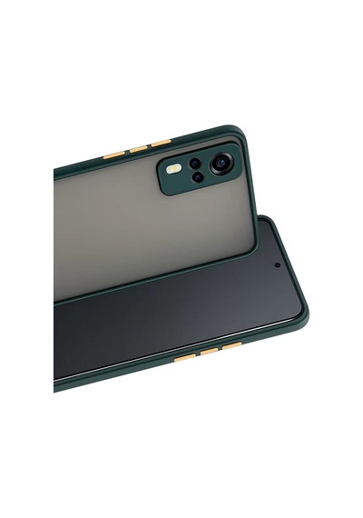 Newface Vivo Y53s Kılıf Montreal Silikon Kapak - Yeşil Diğer