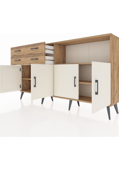 Arges Konsol 4 Raflı 4 Çekmeceli 4 Kapaklı 176x30x99 Çam-aytaşı/çam Aytası/atlas Çam - Atlas Çam Arges Konsol 4 Raflı 4 Çekmeceli 4 Kapaklı 176x30x99 Çam-aytaşı/çam Aytası/atlas Çam - Atlas Çam