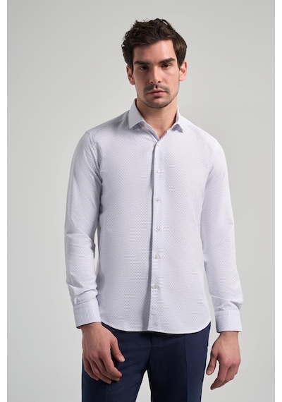 İmza Uzun Kol Desenli Armürlü İtalyan Yaka Cepsiz Pamuklu Classic Slim Fit Gömlek 1004250196 Koyu Lacivert İmza Uzun Kol Desenli Armürlü İtalyan Yaka Cepsiz Pamuklu Classic Slim Fit Gömlek 1004250196 Koyu Lacivert