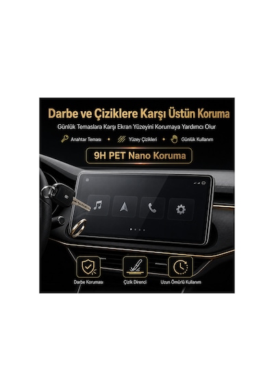 Skoda Octavia 2023 Multimedya + Kadran 2'li Set 9h Nano Ekran Koruyucu
