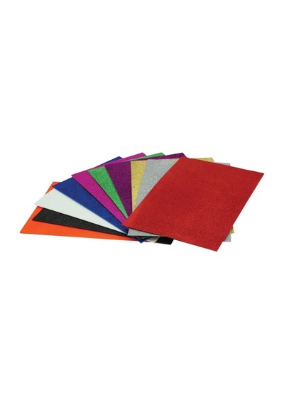 Lino Eva 20 X 30 Cm 10 Renk 2 Mm Simli, Yapışkanlı Genel