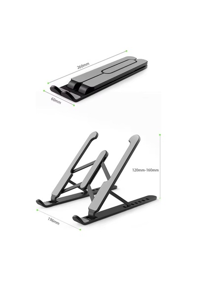 Newface P1 ABS Laptop Standı - Siyah