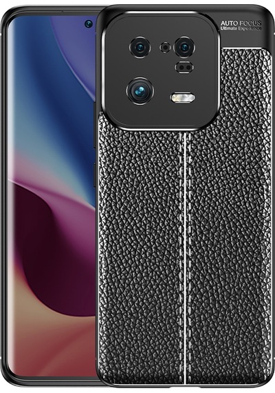 Xiaomi Mi 13 Pro Kılıf Zore Niss Deri Desenli Silikon Kılıf