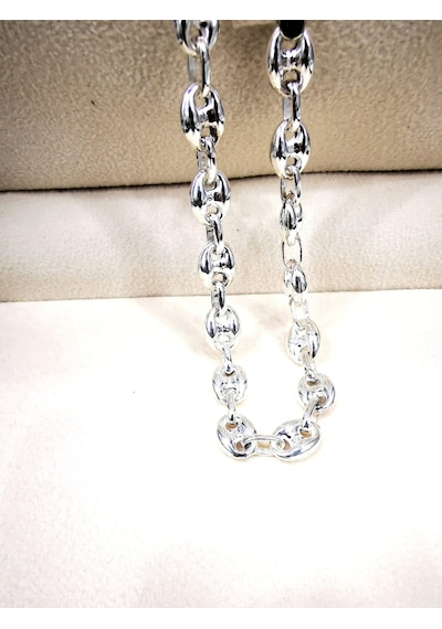 Omar Silver Unisex Gemici Arpa 9Mm Gümüş Bileklik