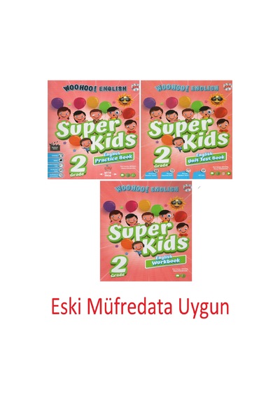 Eski Müfredat Kırmızı Beyaz 2. Sınıf Woohoo Süper Kids Set 3 Kitap