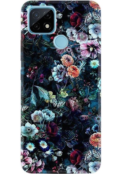 Realme C25 Kılıf Desenli Great Flowers 1304