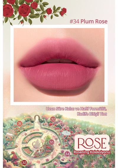 Peripera Ink Airy Velvet 34 Plum Rose