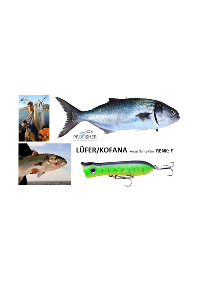 Profısher Lüfer Kofana Avcısı Zoka Sert Yapay Yem 11,5 Gr 8 Cm Renk: F