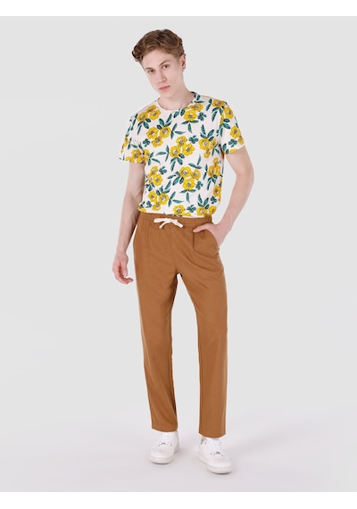 Colin's Colins Regular Fit Orta Bel Düz Paça Kahverengi Erkek Pantolon 001