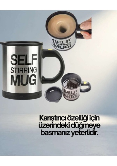 Hızlı Karıştırma Termos Kupa 350 Ml Kahve Ve Çay İçin