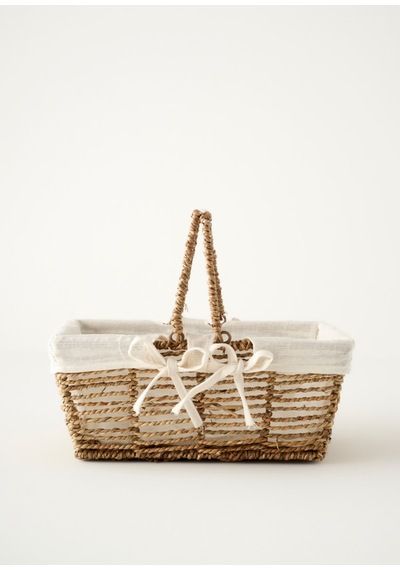 Bella Maison Arden Bezli Sepet Naturel 31x22x13 Cm Naturel