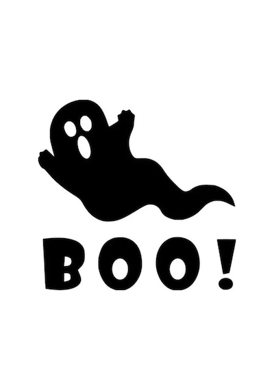 Boo Uçan Hayalet - Araç, Oto, Laptop, Duvar Uyumlu Sticker 60 60 Cm