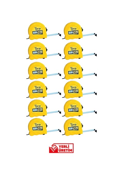 5103 Şerit Metre 10 X 25 Mm - 12 Adet 10 M