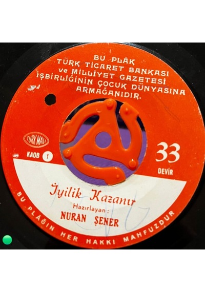 Nuran Şener - İyilik Kazanır / Kurnaz Tilki İle Akıllı Horoz - Nadir Çocuk Masal Plağı 33 Devir