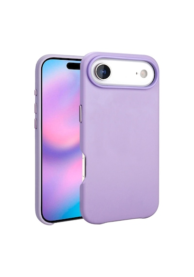 Nourthkiingdom Apple Uyumlu iPhone 17 Air Kılıf M-safe Şarj Özellikli Pu Deri Görünümlü Nrtk Kupra Kapak - Mor Mor