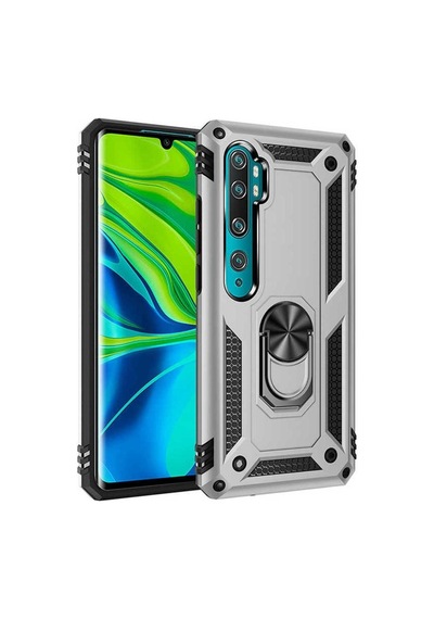 Xiaomi Mi Note 10 Kılıf Zore Vega Kapak Gri