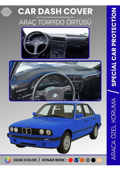 Bmw E30 3 Serisi 1982-1991 Torpido Örtüsü Ön Göğüs Koruma Torpido Koruma Tam Uyum Çatlamayı Önler - 171 Stiloto