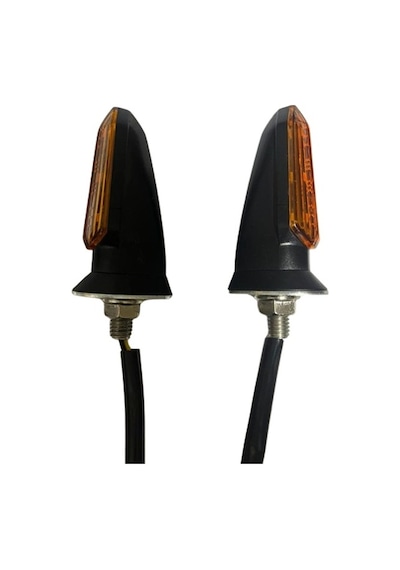 Carub Motosiklet Sinyal Lamba Üniversal 12v Sarı Cam Sarı Led 2li