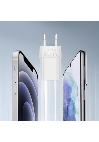 Wiwu Wi-g015 Cube Serisi Gan Tech Pd Hızlı Şarj Özellikli Mini Şarj Başlığı 33w Beyaz