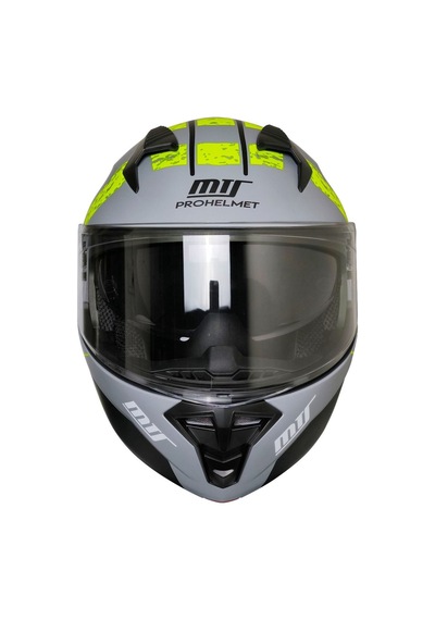 Motosiklet Çene Açılır Kask Güneş Vizörlü Ece 22.06 Sertifikalı Yeni Sezon Motor Kaskı V2 Yeşil Gri Gri -