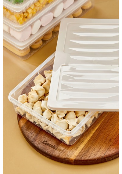 Multi Box 6 Lı Set Saklama Kabı Seti - Dondurucu & Mikrodalga Uyumlu Krem