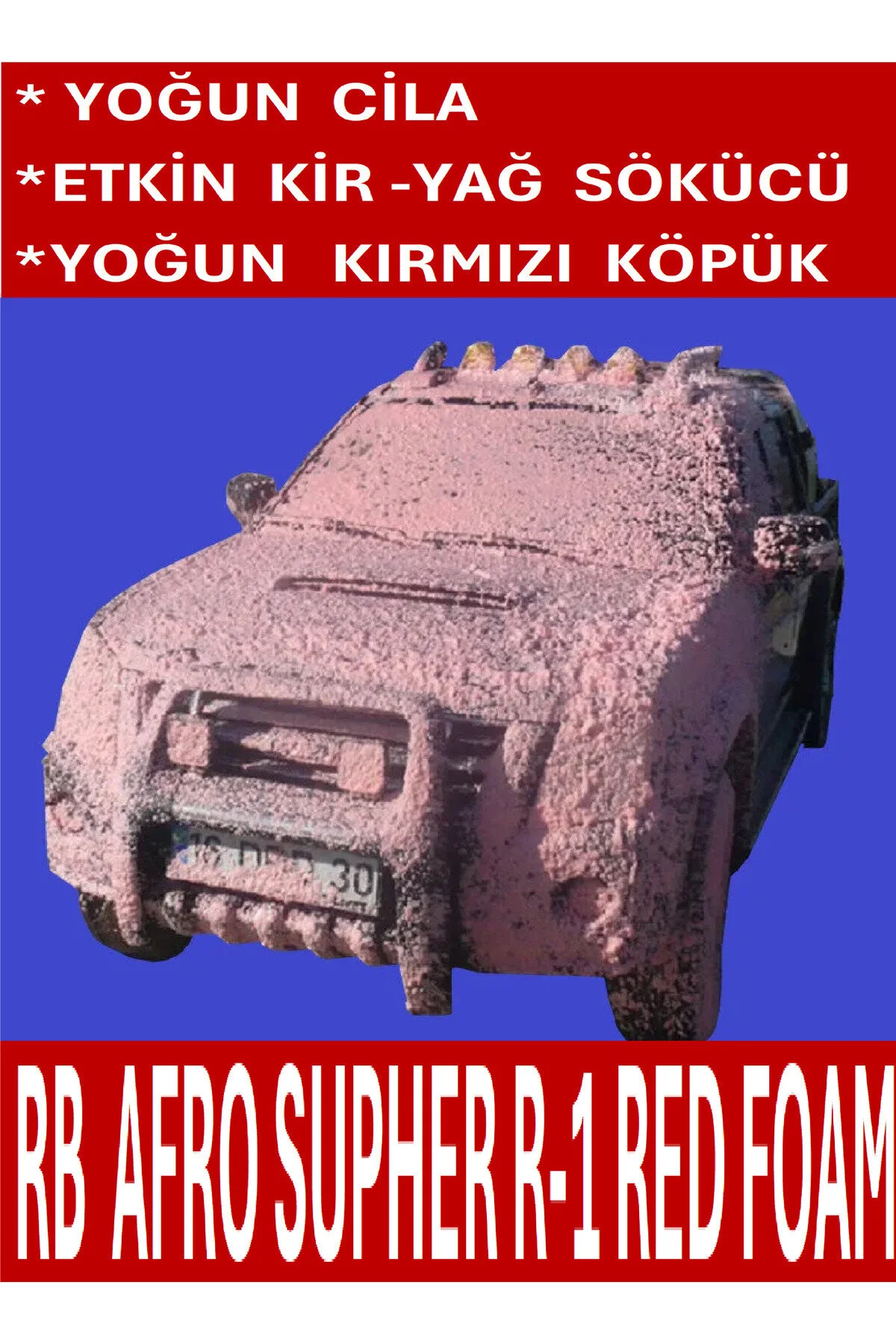 Afro Supher R-1 Fırçasız Cilalı Renkli Oto Yıkama Şamuanı Köpüğü İ 1 Kg