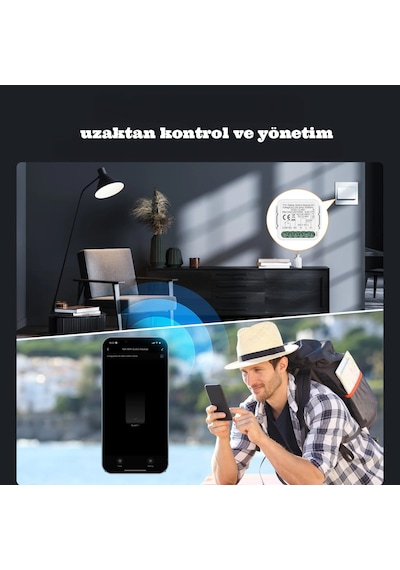 Onoff Akıllı Tekli Kuru Kontak Anahtar Röle Tüm Voltajları Destekler Tuya Wifi