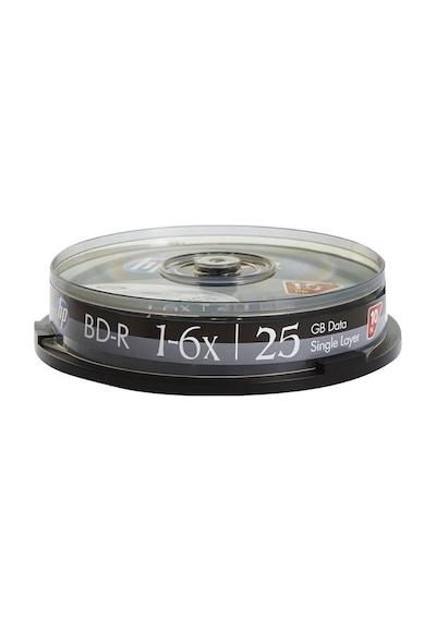 Hp Blu-ray Bd-r 6x 25gb 10lu Cake Box - Bre00071-3