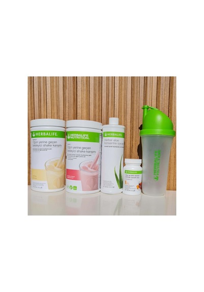Başlangıç Seti 2 Vanilya Shake Ahududu Shake 51gr Çay Aloe Shaker