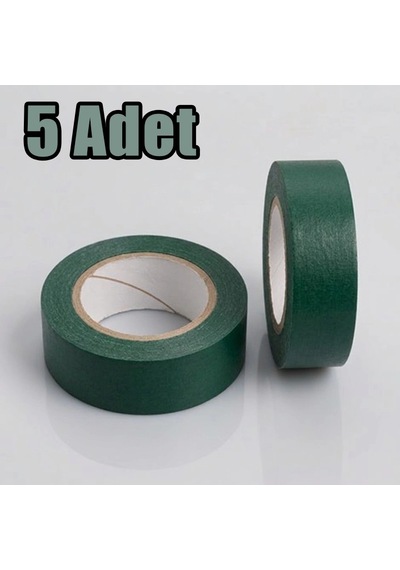 Elektrik İzolasyon Bandı Yeşil, 5 Adet, Elektrik Bandı Yeşil