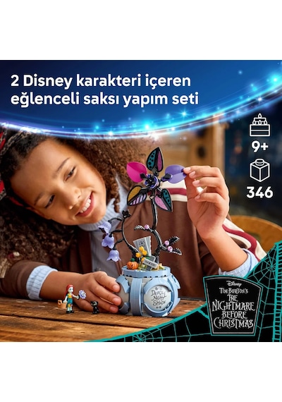 LEGO® ǀ Disney Sally’nin Saksısı 43288 - 9 Yaş ve Üzeri Çocuklar için 2 LEGO Disney Figürü İçeren Oyuncak Yapım Seti (346 Parça)