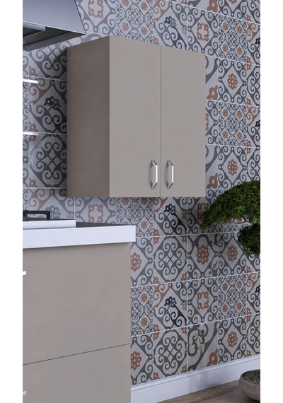 Rafineri Moza Çok Amaçlı Dolap Kapaklı Mutfak Balkon Banyo Krem