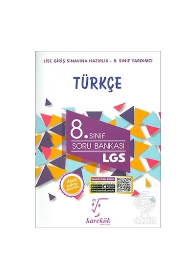 8.Sınıf LGS Türkçe Soru Bankası- Karekök Eğitim Yayın